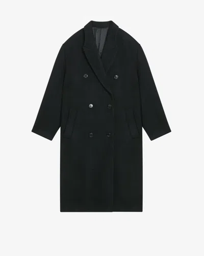 Shop Isabel Marant Theodore Coat In Schwarz