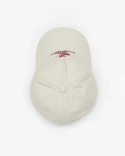 Isabel Marant Basecap Tyrony In Ecru And Red