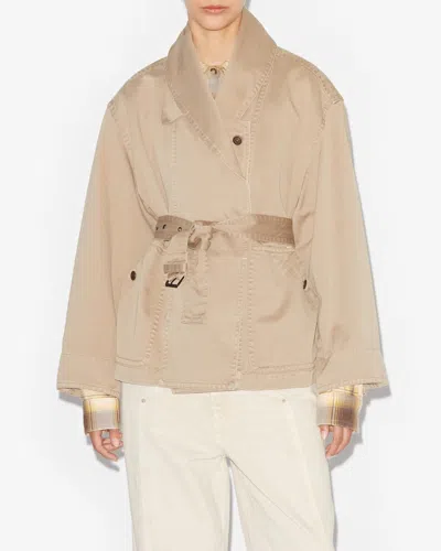 Shop Etoile Prunille Jacket In Sahara