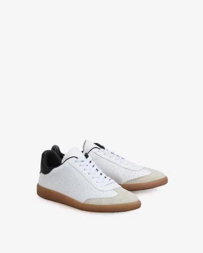 Isabel Marant Low-top Sneaker With Perforated White Leather Upper