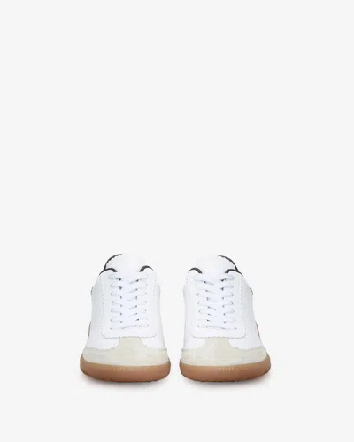 Isabel Marant Low-top Sneaker With Perforated White Leather Upper