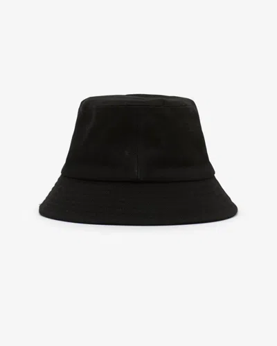 Isabel Marant Sand Cotton Haley Bucket Hat In Black-black
