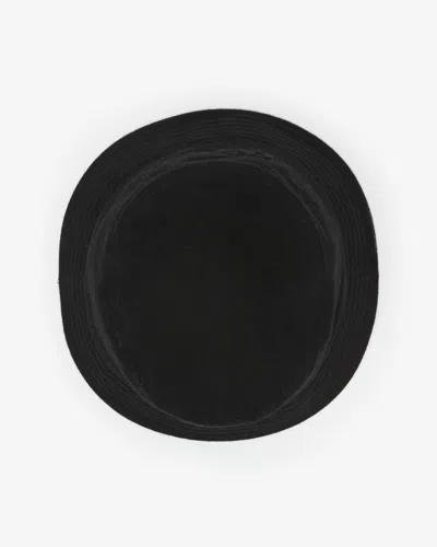 Isabel Marant Sand Cotton Haley Bucket Hat In Black-black