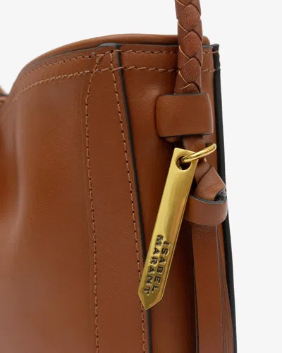 Isabel Marant Tascheuette-schultertasche Vigo Aus Leder In Cognac