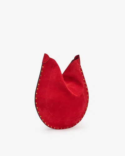 Isabel Marant Tasche Oskan Hobo Soft In Scarlet Red