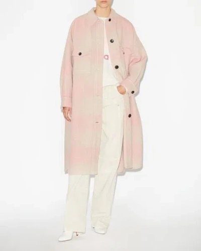 Isabel Marant Étoile Montizi Coat In Light Pink
