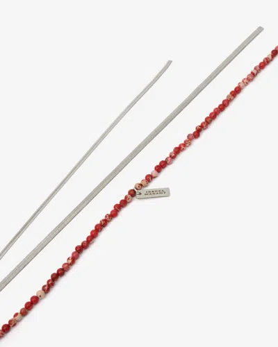 Isabel Marant Halskette Emi In Rio Red-silver