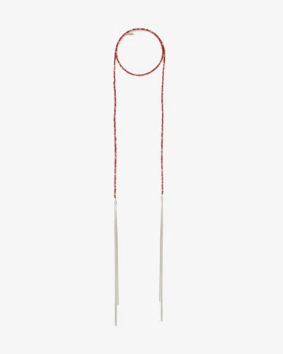 Isabel Marant Halskette Emi In Rio Red-silver