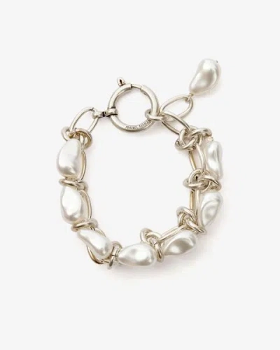 Isabel Marant Armband Rain Drop In White And Silver