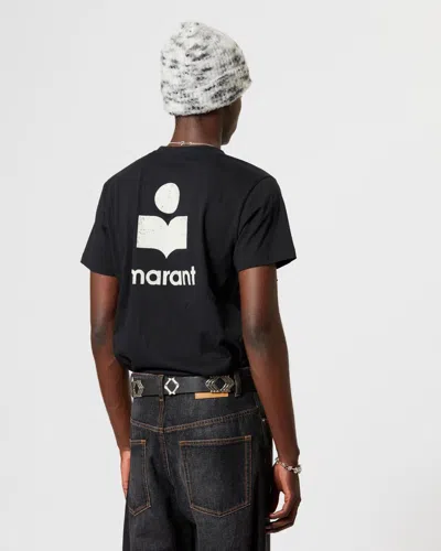 Isabel Marant Zafferh Tee-shirt In Black And Ecru