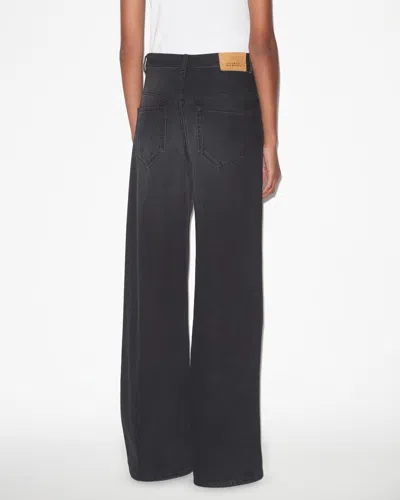 Isabel Marant Dilali Cropped High-rise Straight-leg Jeans In Black