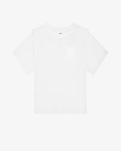 Isabel Marant Layered-detail Cotton T-shirt In White