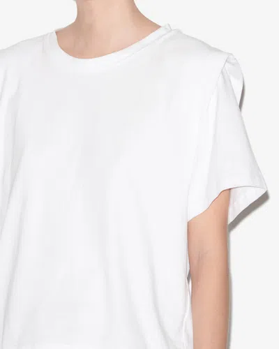 Isabel Marant Layered-detail Cotton T-shirt In White