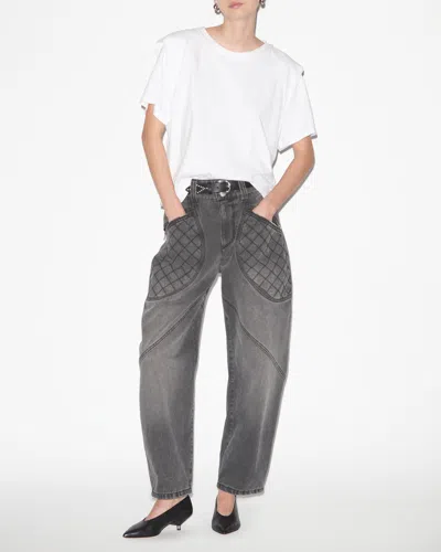 Isabel Marant Layered-detail Cotton T-shirt In White