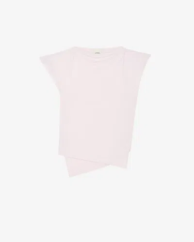 Isabel Marant Drapiertes Sebani T-shirt In Light Pink