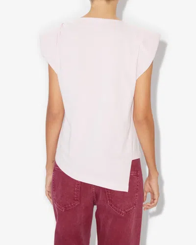 Isabel Marant Drapiertes Sebani T-shirt In Light Pink