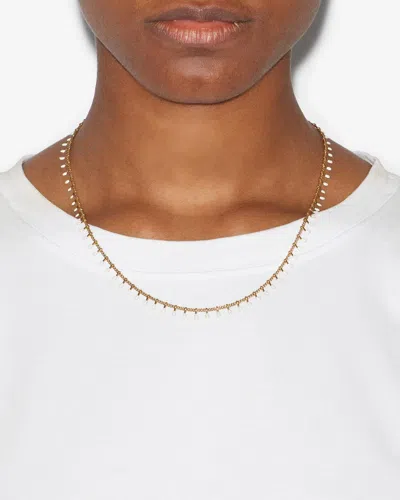Isabel Marant Casablanca Beaded Necklace In White