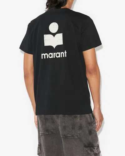 Isabel Marant Zafferh Tee-shirt In Black And Ecru