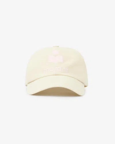 Shop Isabel Marant Basecap Tyron In Ecru-light Pink