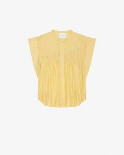 Isabel Marant Étoile Yellow Leaza Blouse In Sunlight