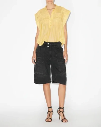 Isabel Marant Étoile Yellow Leaza Blouse In Sunlight