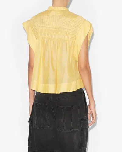 Isabel Marant Étoile Yellow Leaza Blouse In Sunlight