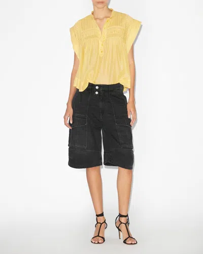 Isabel Marant Étoile Yellow Leaza Blouse In Sunlight