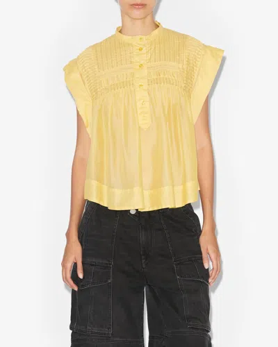Isabel Marant Étoile Yellow Leaza Blouse In Sunlight