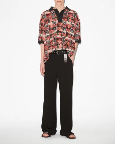 Isabel Marant Dorian Top In Shell Pink-ecru