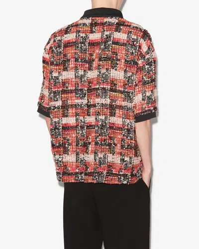 Isabel Marant Dorian Top In Shell Pink-ecru