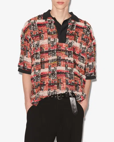 Isabel Marant Dorian Top In Shell Pink-ecru