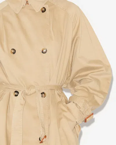 Isabel Marant Edenna Coat In Beige