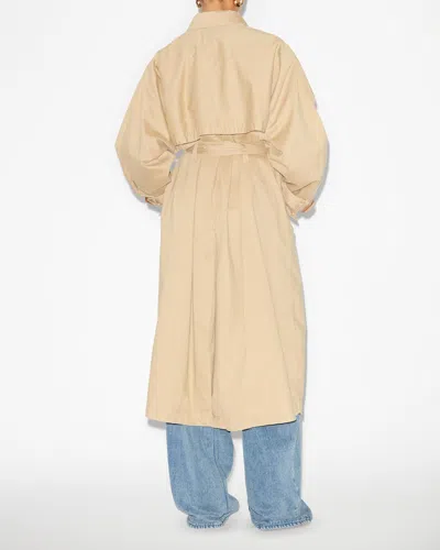 Isabel Marant Edenna Coat In Beige