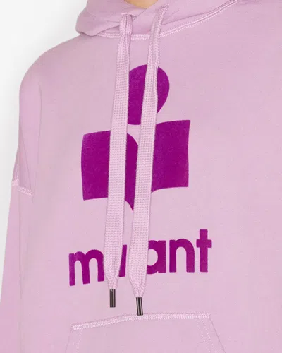Isabel Marant Étoile Mansel Oversized Hoodie Sweatshirt In Lilac-purple