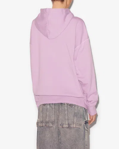 Isabel Marant Étoile Mansel Oversized Hoodie Sweatshirt In Lilac-purple