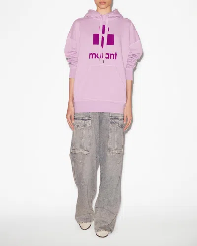 Isabel Marant Étoile Mansel Oversized Hoodie Sweatshirt In Lilac-purple