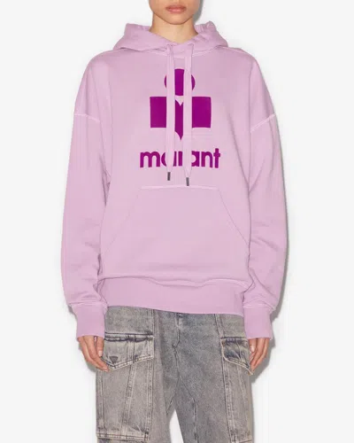 Isabel Marant Étoile Mansel Oversized Hoodie Sweatshirt In Lilac-purple