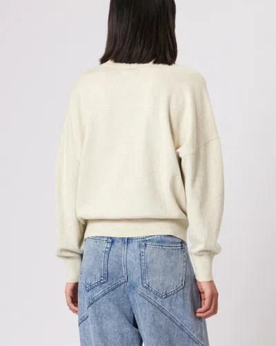 Isabel Marant Étoile Isabel Marant Etoile Marisans Sweater With Logo Intarsia In Light Gray