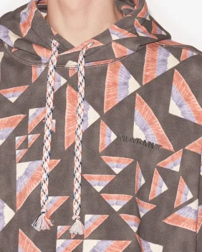 Isabel Marant Marvin Sweatshirt In Black-multicolor
