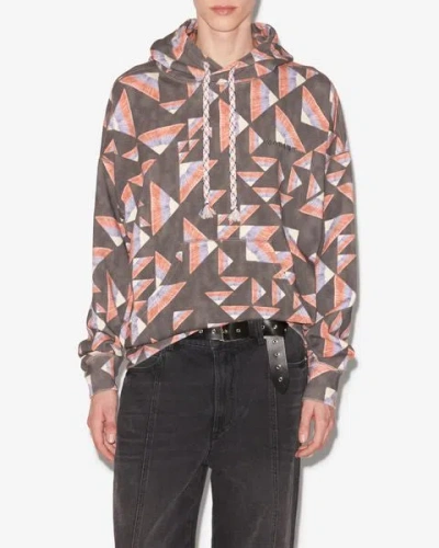 Isabel Marant Marvin Sweatshirt In Black-multicolor