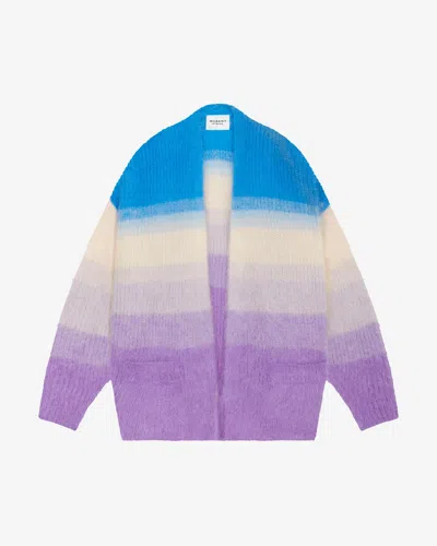 Shop Etoile Dana Cardigan In Blue And Purple