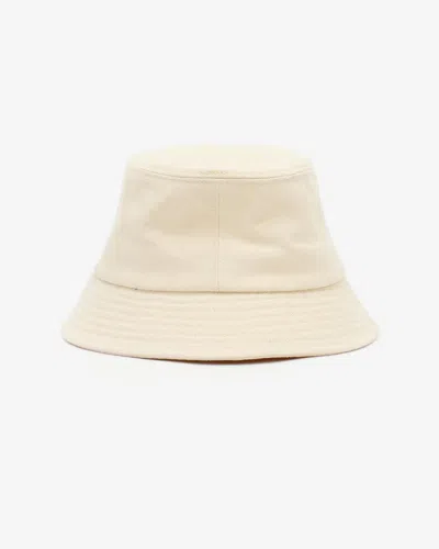 Isabel Marant Haley Hat In Ecru And Black