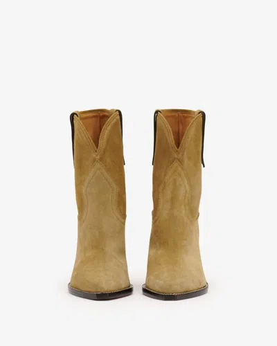 Isabel Marant Taupe Leyane Boots In Taupe