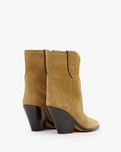 Isabel Marant Taupe Leyane Boots In Taupe