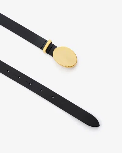 Isabel Marant Silvana Belt In Black And Gold