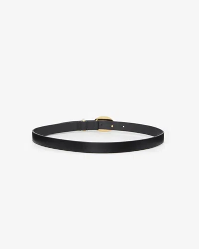 Isabel Marant Silvana Belt In Black And Gold