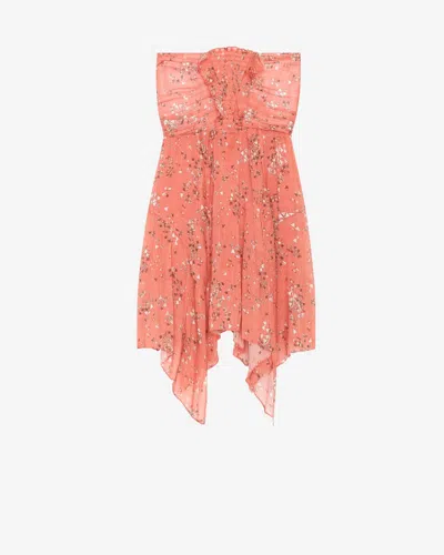 Shop Isabel Marant Kleid Amanda In Shell Pink