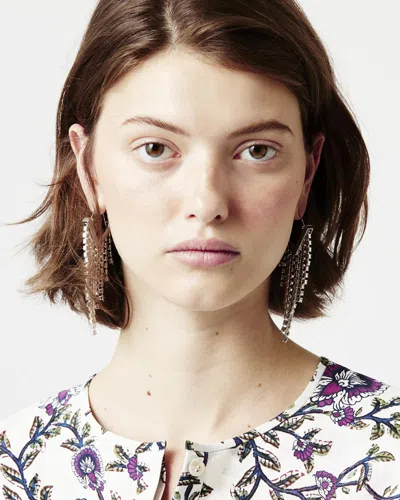 Isabel Marant Melting Earrings In Transparent