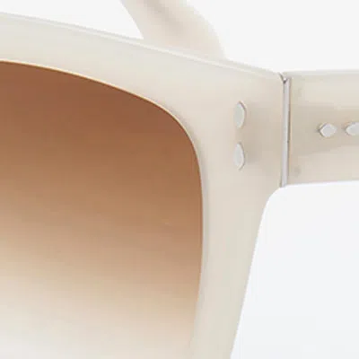 Isabel Marant Sonnenbrille Ekly In Ivory-brown Shaded