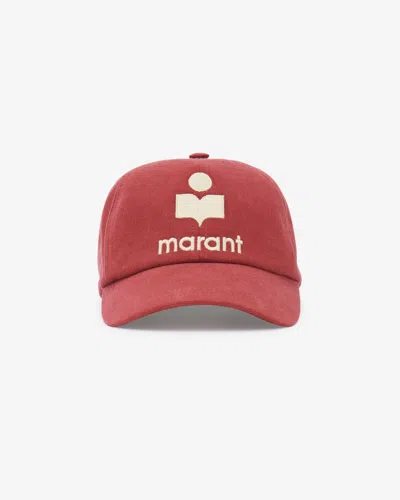 Shop Isabel Marant Basecap Tyron In Pink And Ecru